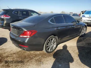 2019 Genesis G70 Dynamic with VIN KMTG34LE6KU015376, listed as a Copart auction lot 83714414 with 44,191 mi miles and Salvage Title. Bid and sale history available at DreamBid. Image 3.