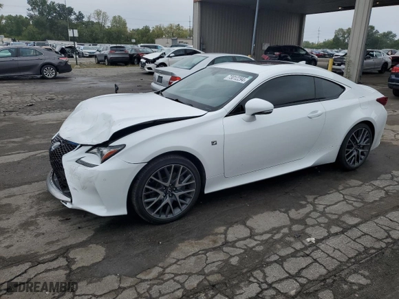 2017 Lexus RC 350 with VIN JTHSE5BC0H5007994, listed as a Copart auction lot 73012294 with 55,519 mi miles and Salvage Title. Bid and sale history available at carsss.com. Image 1.