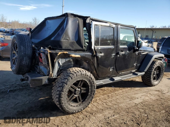 2018 Jeep Wrangler JK Unlimited Sahara with VIN 1C4BJWEG5JL851015, listed as a Copart auction lot 81107834 with 43,461 mi miles and Clean Title. Bid and sale history available at carsss.com. Image 3.