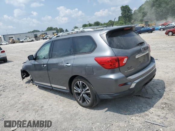 2018 Nissan Pathfinder Platinum with VIN 5N1DR2MM5JC642113, listed as a Copart auction lot 59634565 with 92,274 mi miles and Salvage title. Bid and sale history available at DreamBid. Image 2.