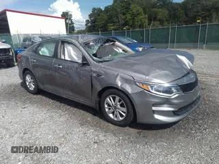 2016 Kia Optima LX with VIN 5XXGT4L35GG022118, listed as a IAAI auction lot 41506708 with 113,160 mi miles. Bid and sale history available at carsss.com. Image 1.