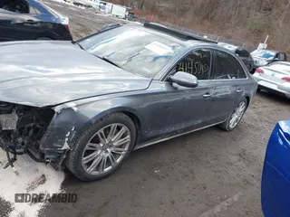 2015 Audi A8 L 4.0T with VIN WAU32AFD4FN041084, listed as a IAAI auction lot 41450453 with 86,199 mi miles. Bid and sale history available at carsss.com. Image 14.