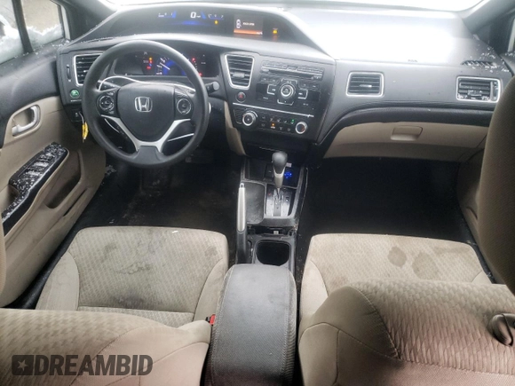 2015 Honda Civic Sedan LX with VIN 19XFB2F56FE263340, listed as a Copart auction lot 50523355 with 134,973 mi miles and Salvage Title. Bid and sale history available at carsss.com. Image 8.
