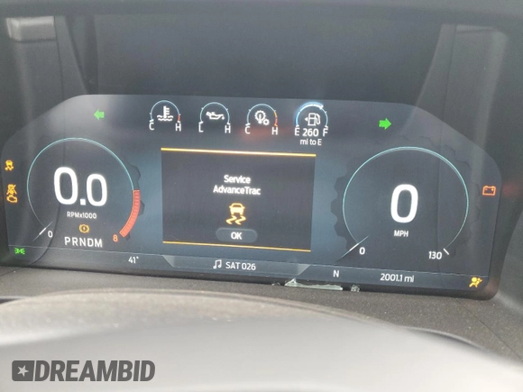 2024 Ford Ranger Lariat with VIN 1FTER4KH6RLE01036, listed as a Copart auction lot 48386655 with 2,001 mi miles and Salvage title. Bid and sale history available at DreamBid. Image 9.