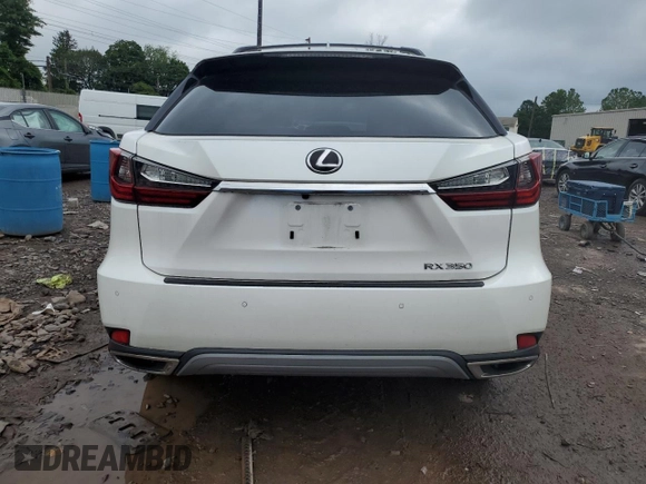 2021 Lexus RX 350 with VIN 2T2HZMDA2MC273810, listed as a Copart auction lot 60515995 with 53,769 mi miles and Salvage title. Bid and sale history available at DreamBid. Image 6.