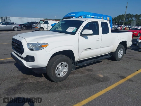 2021 Toyota Tacoma SR with VIN 3TYRX5GN4MT009048, listed as a IAAI auction lot 42291313 with 26,197 mi miles and . Bid and sale history available at DreamBid. Image 18.