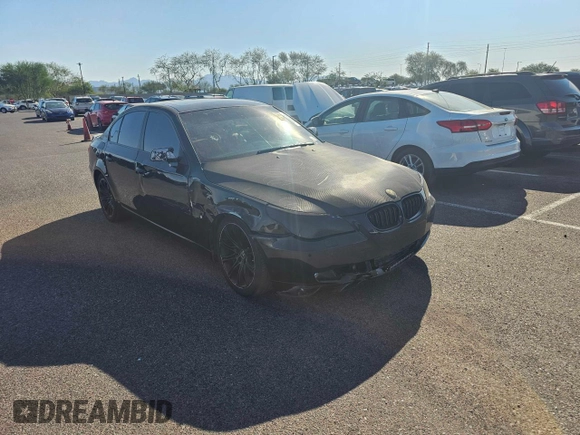 2008 BMW 5 Series 550i with VIN WBANW53508CT50647, listed as a Copart auction lot 83220894 with 153,738 mi miles and Clean Title. Bid and sale history available at carsss.com. Image 1.