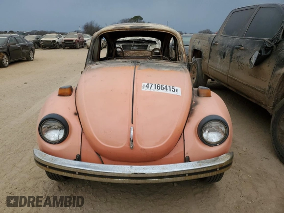1972 Volkswagen Beetle with VIN 1122796503, listed as a Copart auction lot 47166415 with Not Provided miles and Clean Title. Bid and sale history available at DreamBid. Image 5.
