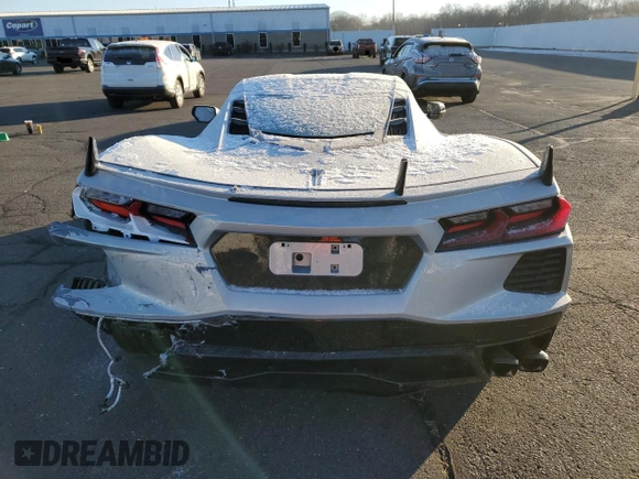 2022 Chevrolet Corvette 1LT with VIN 1G1YA2D44N5124168, listed as a Copart auction lot 82992154 with 12,179 mi miles and Salvage Title. Bid and sale history available at carsss.com. Image 6.