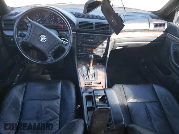 1997 BMW 7 Series 740il with VIN WBAGJ8327VDL42579, listed as a Copart auction lot 42023485 with 143,882 mi miles and Salvage Title. Bid and sale history available at carsss.com. Image 8.