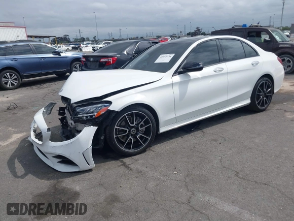 2021 Mercedes-Benz C 300 with VIN W1KWF8DB7MR609791, listed as a IAAI auction lot 42052734 with Not Provided miles and . Bid and sale history available at carsss.com. Image 19.
