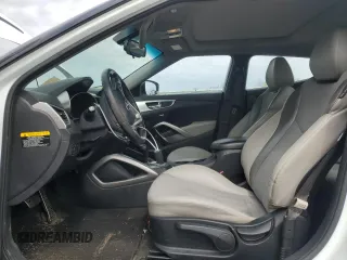 2013 Hyundai Veloster w/Gray Int with VIN KMHTC6AD7DU095627, listed as a Copart auction lot 52121225 with 86,261 mi miles and Salvage title. Bid and sale history available at DreamBid. Image 7.
