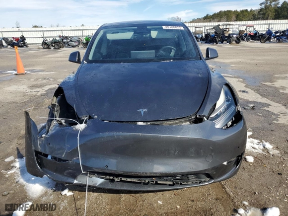 2021 Tesla Model Y Standard Range with VIN 5YJYGDED5MF112740, listed as a Copart auction lot 89188825 with 99,991 mi miles and Salvage Title. Bid and sale history available at carsss.com. Image 5.