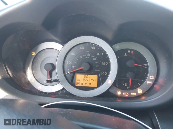 2010 Toyota RAV4 Sport with VIN JTMRF4DVXA5033966, listed as a IAAI auction lot 41131655 with 222,257 mi miles. Bid and sale history available at carsss.com. Image 15.