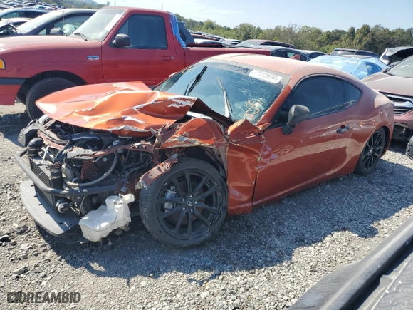 2017 Toyota 86 with VIN JF1ZNAA11H9705246, listed as a Copart auction lot 73515694 with 38,167 mi miles and Salvage Title. Bid and sale history available at carsss.com. Image 1.