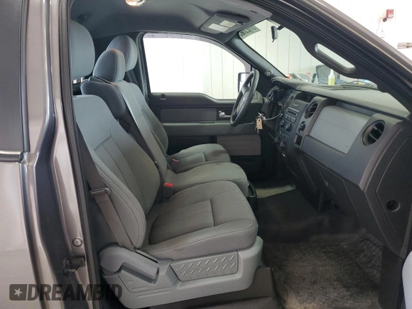 2013 Ford F-150 XL with VIN 1FTNF1EF9DKD63737, listed as a Copart auction lot 57023185 with 47,489 mi miles and Salvage title. Bid and sale history available at DreamBid. Image 10.