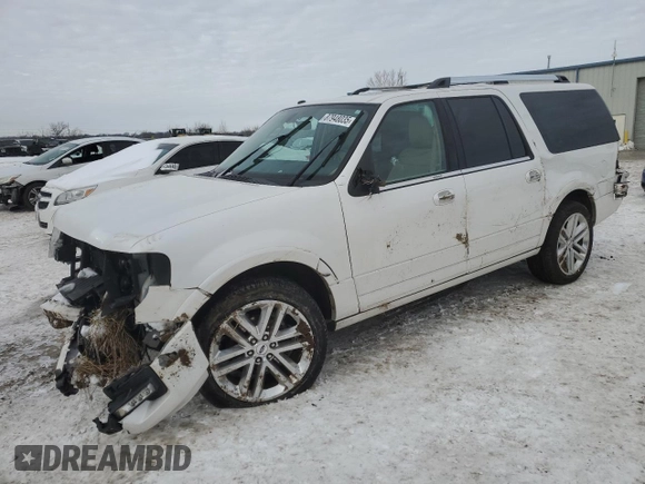 2017 Ford Expedition EL Limited with VIN 1FMJK2AT9HEA30272, listed as a Copart auction lot 87948035 with 134,204 mi miles and Salvage Title. Bid and sale history available at carsss.com. Image 1.
