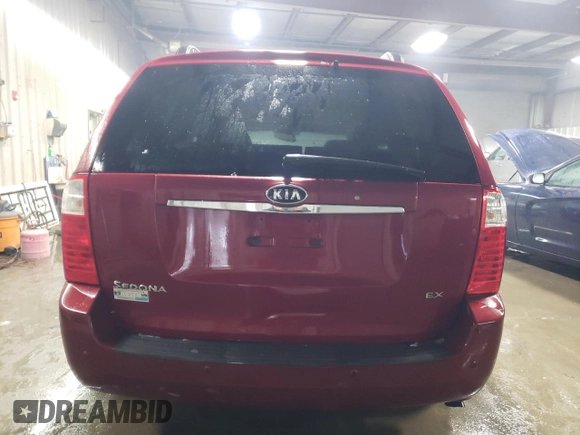 2008 Kia Sedona EX with VIN KNDMB233786244220, listed as a Copart auction lot 44936015 with 180,373 mi miles and Non Repairable. Bid and sale history available at carsss.com. Image 6.