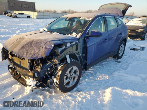 2022 Hyundai Tucson SE with VIN 5NMJA3AE6NH007667, listed as a Copart auction lot 87687995 with 27,658 mi miles and Salvage Title. Bid and sale history available at DreamBid. Image 1.