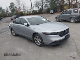 2023 Honda Accord Sedan LX with VIN 1HGCY1F21PA037181, listed as a IAAI auction lot 40878308 with 24,566 mi miles. Bid and sale history available at carsss.com. Image 1.