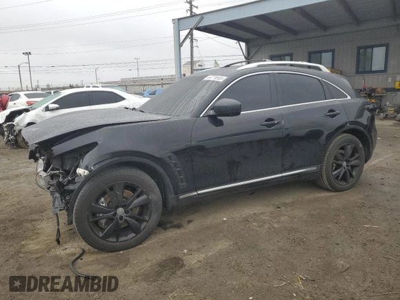 2012 Infiniti FX with VIN JN8AS1MU8CM122012, listed as a Copart auction lot 44778585 with 115,322 mi miles and Salvage title. Bid and sale history available at DreamBid. Image 1.