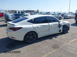 2024 Acura Integra Technology with VIN 19UDE4H65RA005514, listed as a IAAI auction lot 42375143 with 65,384 mi miles and . Bid and sale history available at DreamBid. Image 4.