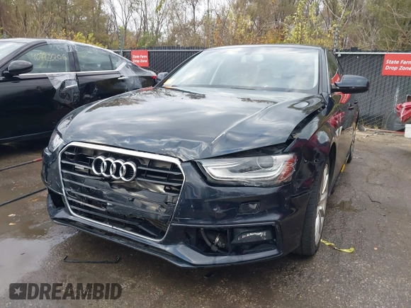 2016 Audi A4 Premium with VIN WAUBFAFL5GN011181, listed as a IAAI auction lot 40725757 with 86,435 mi miles. Bid and sale history available at carsss.com. Image 6.