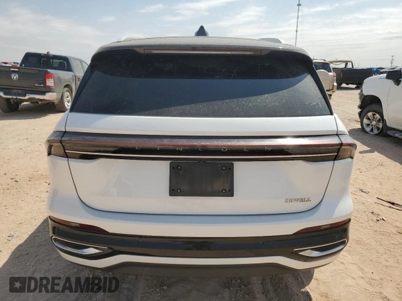 2024 Lincoln Nautilus Reserve with VIN 5LMPJ8KA1RJ838957, listed as a Copart auction lot 53139325 with 11,326 mi miles and Salvage title. Bid and sale history available at DreamBid. Image 6.