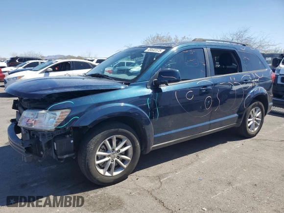 2013 Dodge Journey SXT with VIN 3C4PDCBB9DT505174, listed as a Copart auction lot 49532375 with 66,472 mi miles and Salvage Title. Bid and sale history available at DreamBid. Image 1.
