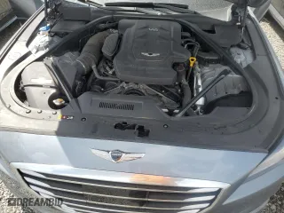 2017 Genesis G80 3.8L with VIN KMHGN4JE5HU178049, listed as a Copart auction lot 74025624 with 0 mi miles and Salvage Title. Bid and sale history available at carsss.com. Image 11.