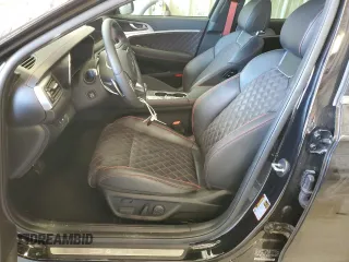 2023 Genesis G70 3.3T with VIN KMTG54TE5PU126762, listed as a Copart auction lot 59840044 with 9,048 mi miles and Clean Title. Bid and sale history available at carsss.com. Image 7.