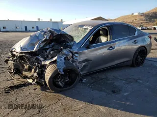 2018 Infiniti Q50 Luxe z VIN JN1EV7AP3JM592129, wystawiony jako Copart lot #88797155 z przebiegiem 117 448 mil mil oraz Szkoda całkowita • Salvage title. Historia ofert i sprzedaży dostępna na DreamBid. Obrazek 1.