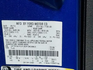2013 Ford F-150 XL with VIN 1FTFW1CF3DFD63863, listed as a IAAI auction lot 41707964 with 163,327 mi miles. Bid and sale history available at carsss.com. Image 9.