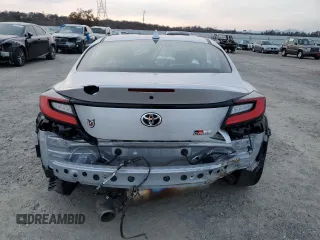 2023 Toyota GR86 with VIN JF1ZNBC10P8761217, listed as a Copart auction lot 83922314 with 27,565 mi miles and Salvage Title. Bid and sale history available at carsss.com. Image 6.