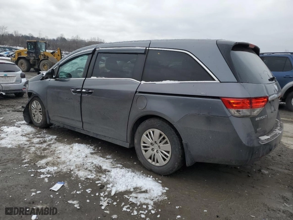 2014 Honda Odyssey LX with VIN 5FNRL5H26EB119925, listed as a Copart auction lot 45383145 with 178,620 mi miles and Salvage Title. Bid and sale history available at carsss.com. Image 2.