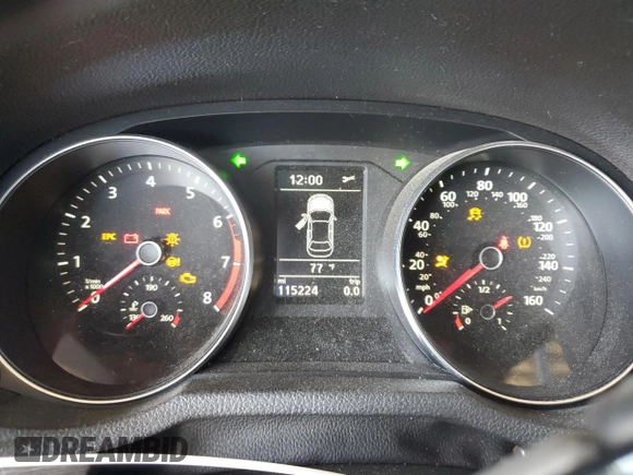 2016 Volkswagen Passat SE with VIN 1VWBT7A34GC021263, listed as a Copart auction lot 54558625 with 115,224 mi miles and Salvage title. Bid and sale history available at DreamBid. Image 9.