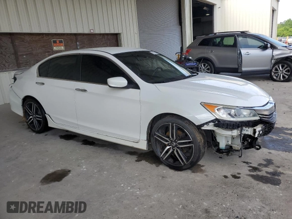 2016 Honda Accord Sport with VIN 1HGCR2F53GA059261, listed as a Copart auction lot 56152065 with 207,532 mi miles and Salvage title. Bid and sale history available at DreamBid. Image 4.