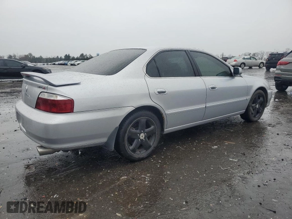 2003 Acura TL Type S with VIN 19UUA56843A028943, listed as a Copart auction lot 48730945 with 163,703 mi miles and Salvage Title. Bid and sale history available at carsss.com. Image 3.