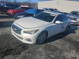 2014 Infiniti Q50 z VIN JN1BV7AP7EM683266, wystawiony jako Copart lot #87167454 z przebiegiem 120 125 mil mil oraz Szkoda całkowita • Salvage title. Historia ofert i sprzedaży dostępna na DreamBid. Obrazek 1.