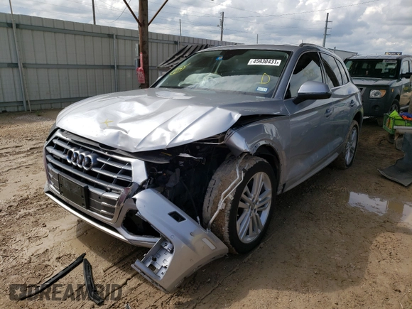 2018 Audi Q5 Premium Plus with VIN WA1BNAFYXJ2211168, listed as a Copart auction lot 45930431 with 25,250 mi miles. Bid and sale history available at carsss.com. Image 2.