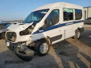 2020 Ford Transit with VIN 1FMZK1C87LKB11433, listed as a Copart auction lot 85380574 with Not provided miles and Salvage title. Bid and sale history available at DreamBid. Image 1.
