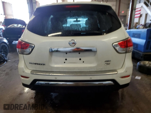 2016 Nissan Pathfinder S with VIN 5N1AR2MMXGC652177, listed as a Copart auction lot 47100055 with 122,497 mi miles and Salvage Title. Bid and sale history available at carsss.com. Image 6.