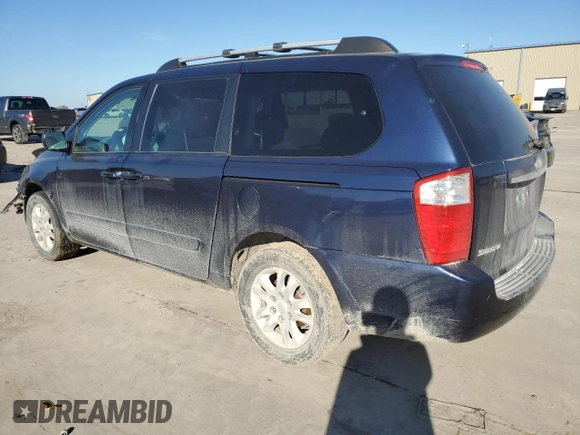 2007 Kia Sedona EX with VIN KNDMB233276158781, listed as a Copart auction lot 87046644 with 199,296 mi miles and Salvage Title. Bid and sale history available at carsss.com. Image 2.
