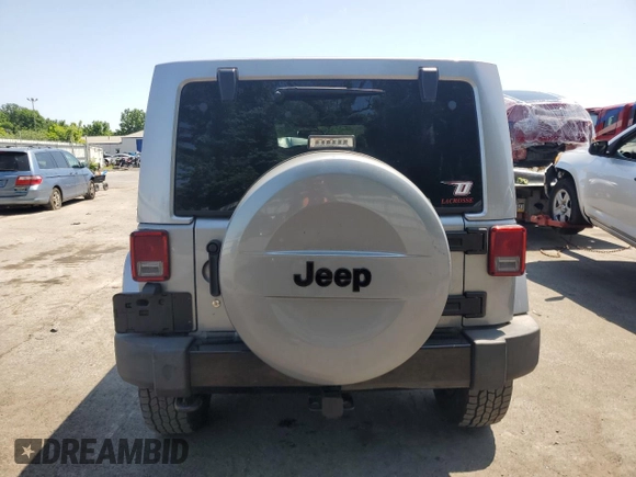 2014 Jeep Wrangler Unlimited Sahara with VIN 1C4BJWEG8EL236951, listed as a Copart auction lot 61046575 with 146,642 mi miles and Salvage title. Bid and sale history available at DreamBid. Image 6.