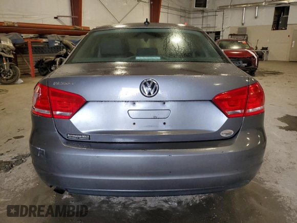 2014 Volkswagen Passat S w/Nav with VIN 1VWAP7A34EC022183, listed as a Copart auction lot 49393475 with 98,379 mi miles and Salvage Title. Bid and sale history available at carsss.com. Image 6.