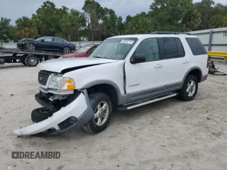 2002 Ford Explorer XLT with VIN 1FMZU63K42UD20344, listed as a Copart auction lot 50005215 with 63,640 mi miles and Salvage Title. Bid and sale history available at DreamBid. Image 1.