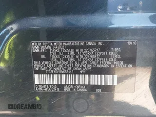 2011 Toyota RAV4 with VIN 2T3ZF4DV1BW058443, listed as a IAAI auction lot 41848012 with 195,060 mi miles. Bid and sale history available at carsss.com. Image 9.