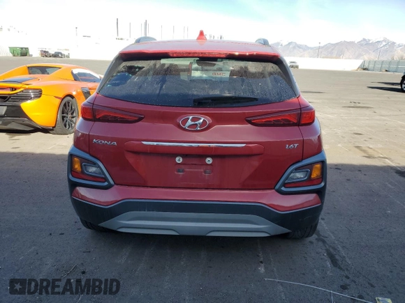2020 Hyundai Kona Limited with VIN KM8K33A55LU492996, listed as a Copart auction lot 85441664 with 72,357 mi miles and Salvage Title. Bid and sale history available at carsss.com. Image 6.