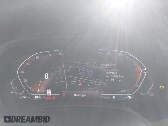 2022 BMW X5 xDrive40i with VIN 5UXCR6C09N9M21945, listed as a IAAI auction lot 42170363 with 23,537 mi miles and . Bid and sale history available at DreamBid. Image 7.