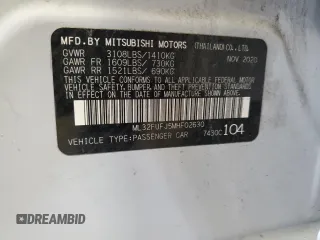 2021 Mitsubishi Mirage ES with VIN ML32FUFJ5MHF02630, listed as a Copart auction lot 60232945 with 87,709 mi miles and Salvage title. Bid and sale history available at DreamBid. Image 12.
